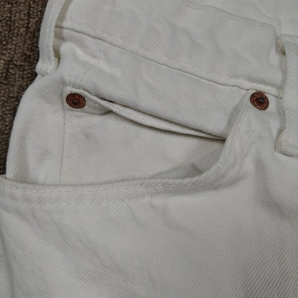 Vintage LEVI'S 550 Jeans Men 36x32 White Relaxed Fit Orange Tab Denim Distressed - Picture 2 of 11
